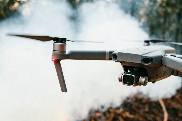 Drone sensor flying through smoke firefighting suit (ID#1)