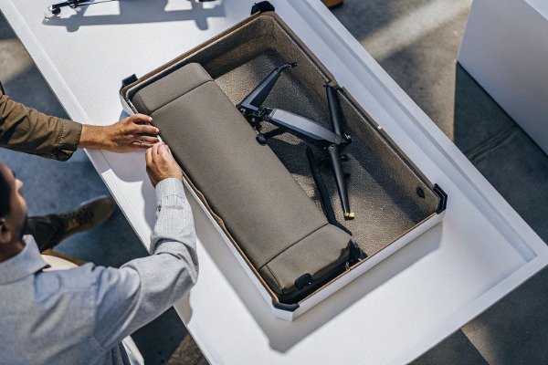 High angle drone in case ready for firefighting (ID#1)