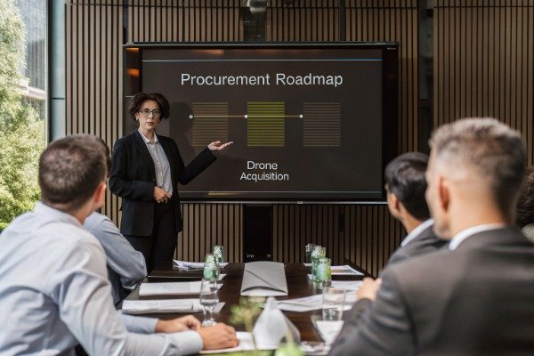 Procurement presentation Professional presentation on drone procurement roadmap (ID#4)
