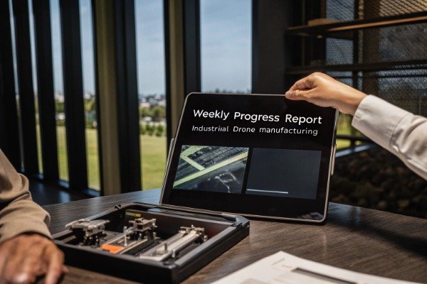 Weekly progress report Weekly progress report on tablet with drone parts (ID#4)
