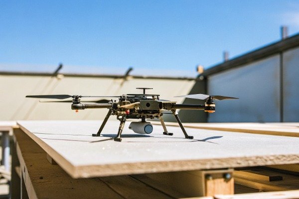 Firefighting drone Basic firefighting drone on outdoor platform (ID#5)