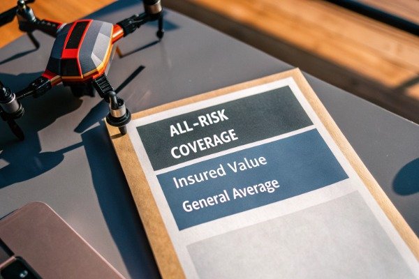 Insurance policy Insurance policy document with drone nearby (ID#5)