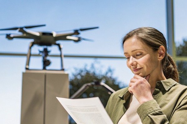 Professional firefighting procurement manager in modern office (ID#1)