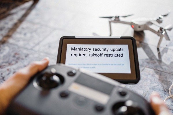 تنبيه أمني تنبيه الطائرة الأمنية بدون طيار على جهاز التحكم عن بُعد اللوحي (ID#5)