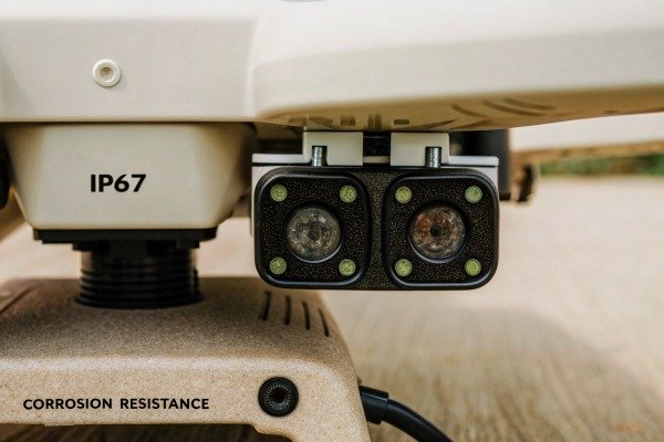 Drone camera system Close-up of IP67 rated, corrosion-resistant drone camera system (ID#2)