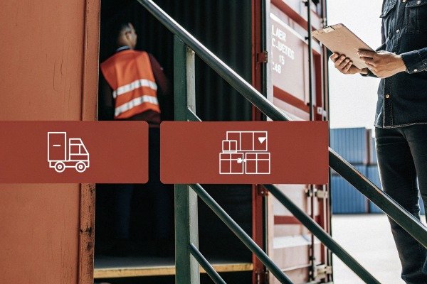 Person checking inventory with digital overlay (ID#3)