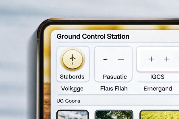 Ground control station interface on screen (ID#2)