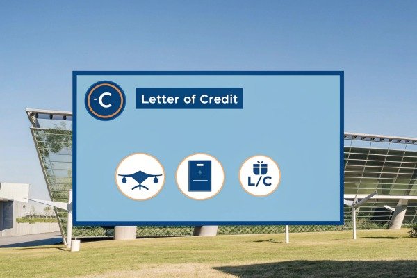Letter of Credit concept on digital screen outdoors (ID#3)