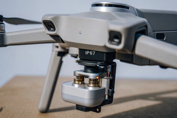 Close-up of drone camera and sensors (ID#2)