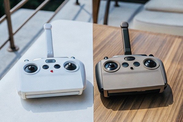 Remote controllers Two drone remote controllers on table (ID#3)