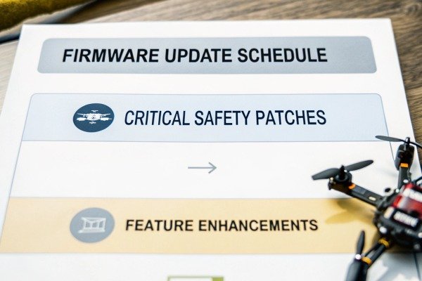 Firmware update schedule with drone image (ID#3)