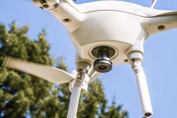 Close-up of drone camera and propellers (ID#2)