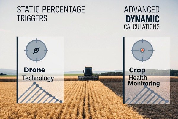Infographic showing drone and crop health monitoring (ID#3)