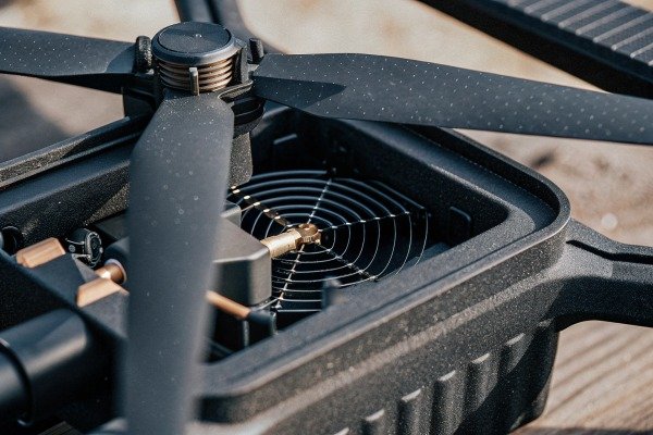 Close-up of drone propeller and motor details (ID#4)