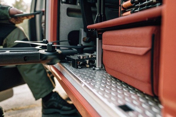 Drone equipment setup in vehicle (ID#3)