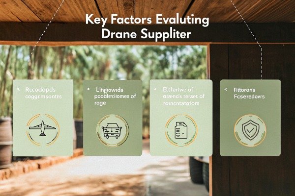 Infographic on drone supplier key factors (ID#4)