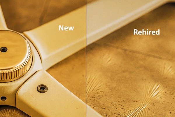 Comparison of new vs rehired drone propeller arms (ID#5)