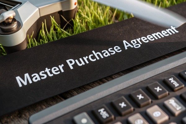 Master Purchase Agreement document with drone propeller (ID#4)