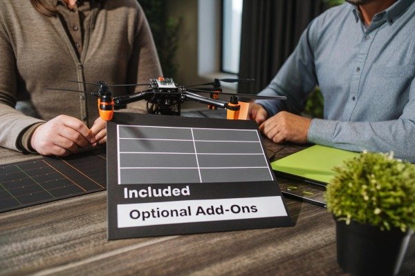 Aerial view of a modern city captured by a commercial drone (ID#4)