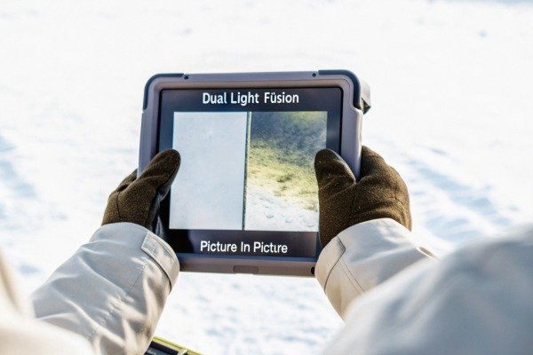 Remote controller with a smartphone attached for drone flight navigation (ID#3)