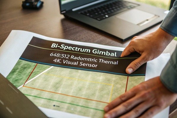 Modern quadcopter drone landing on a dedicated landing pad outdoors (ID#4)