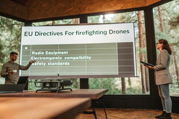 Drone pilot using a remote controller to navigate a drone outdoors (ID#3)