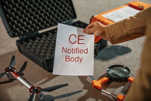 Aerial view of a construction site captured by an industrial inspection drone (ID#4)