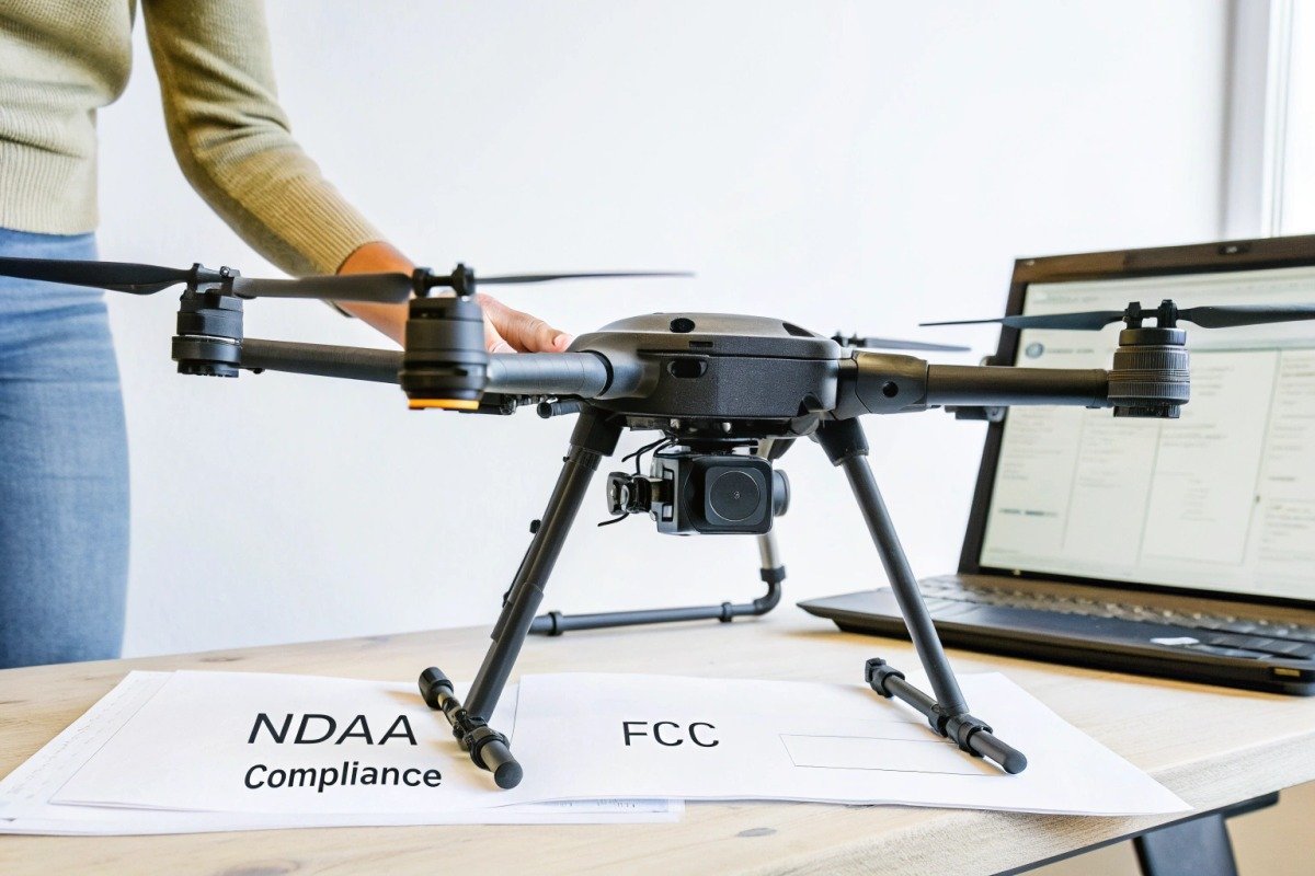 Verifying US NDAA compliance for firefighting drones imported from Chinese suppliers (ID#1)