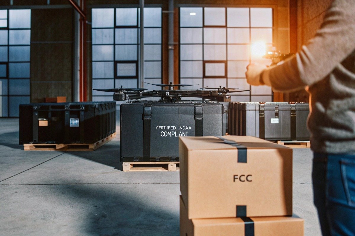 Auditing Drone Supply Chains Auditing manufacturer supply chains for restricted parts before ordering firefighting drones (ID#4)