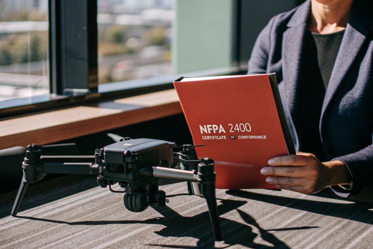 Verifying firefighting drone suppliers for compliance with US NFPA safety standards (ID#1)