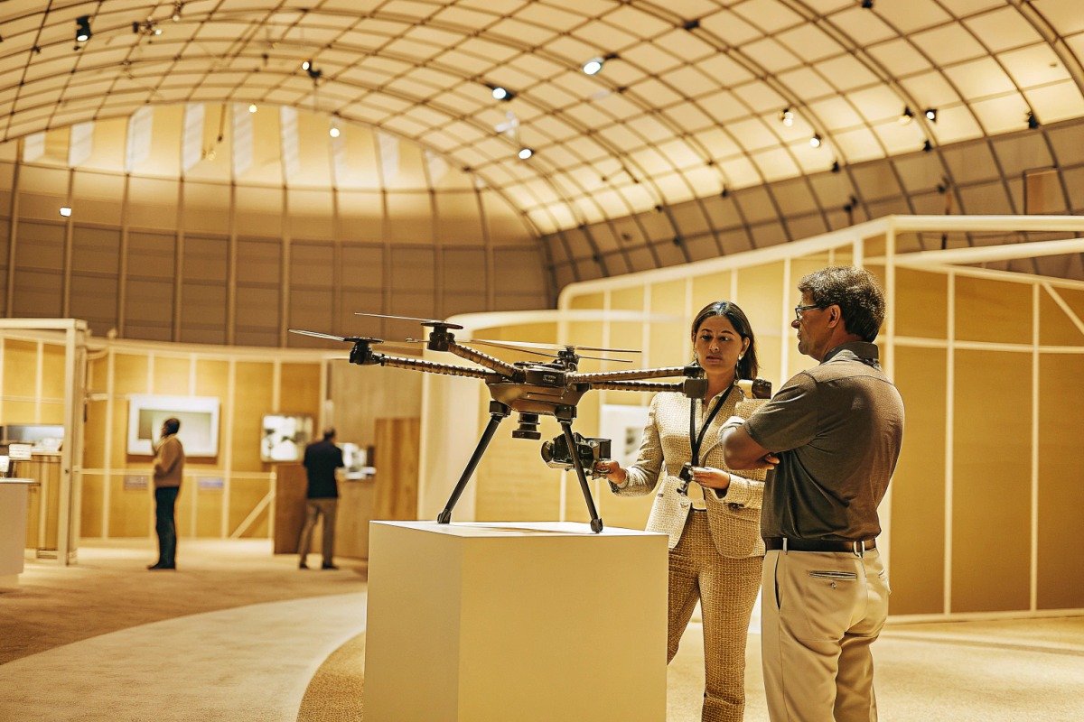 Evaluating firefighting drone suppliers for US trade show support and exhibition planning (ID#1)