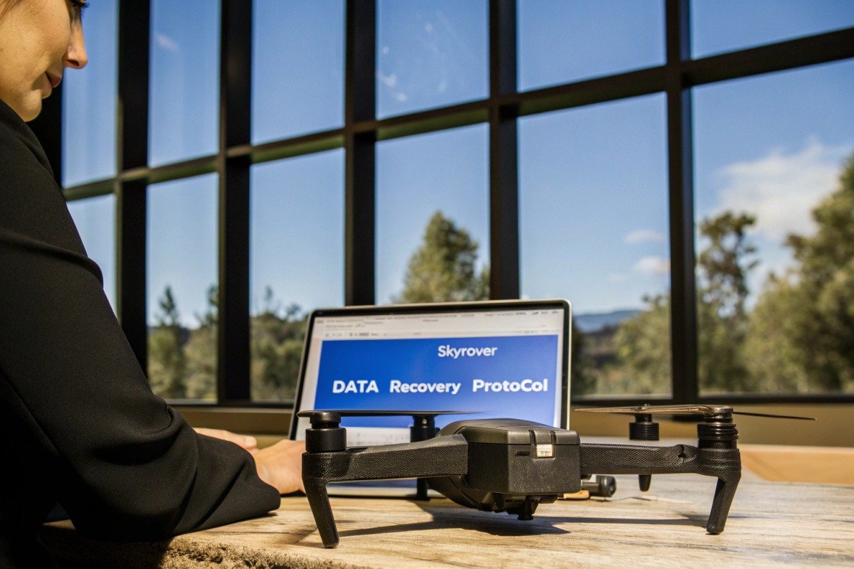 Firefighting drone data recovery inquiry after a crash for emergency response teams (ID#1)