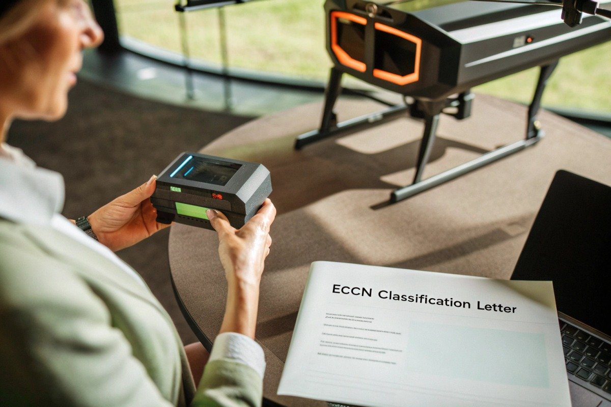 Verifying export controls for sourcing firefighting drone infrared sensors (ID#1)