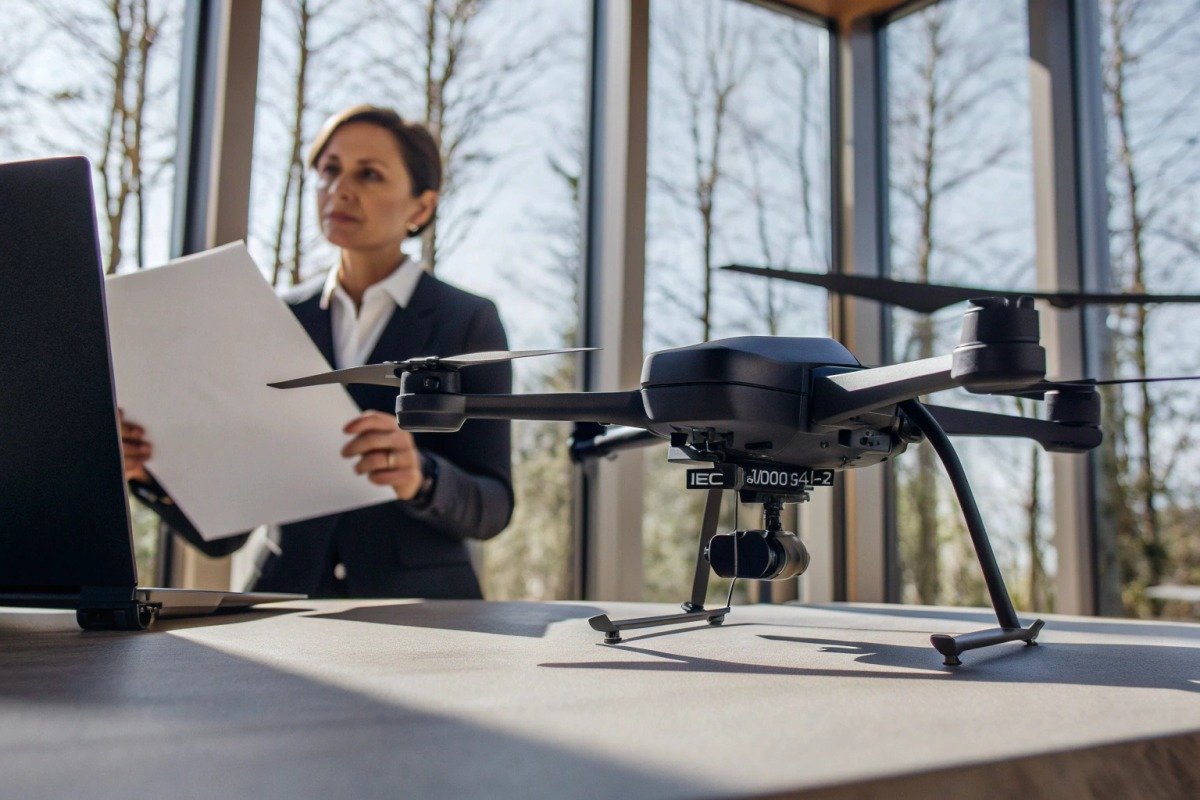 Firefighting drone anti-static measures for dry environments inquiry (ID#1)