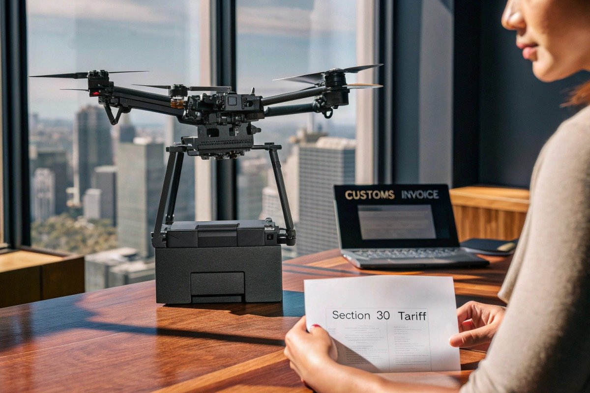 Firefighting drone sourcing from China impacted by Section 301 trade tariffs and regulations (ID#1)