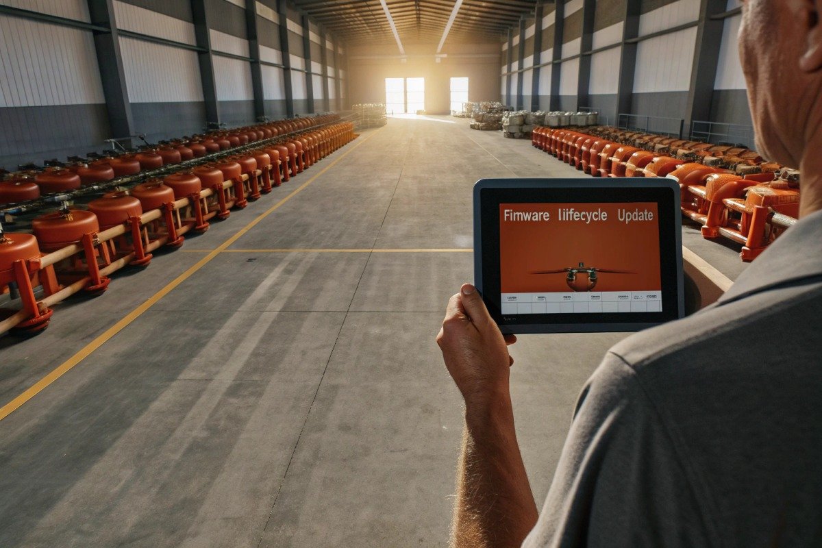 Ensuring long-term firmware support and fleet-wide update mechanisms for firefighting drone fleets (ID#3)