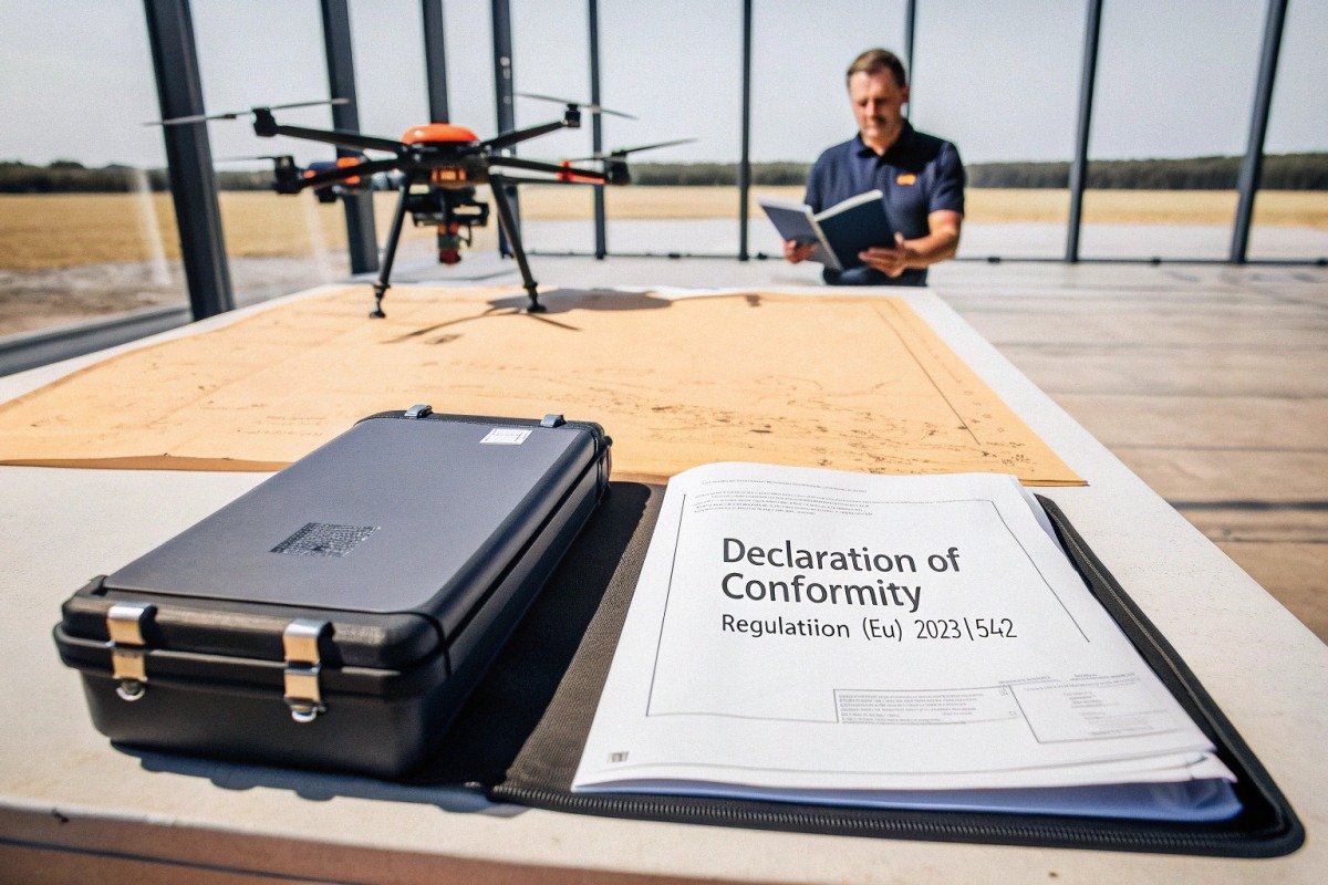Technical documentation and safety test certificates for firefighting drone batteries meeting EU standards (ID#3)