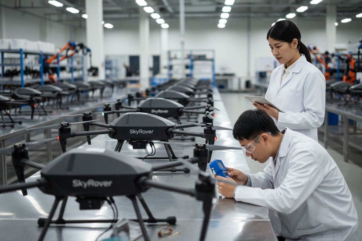 Evaluating quality differences between agricultural drone samples and mass production units (ID#1)