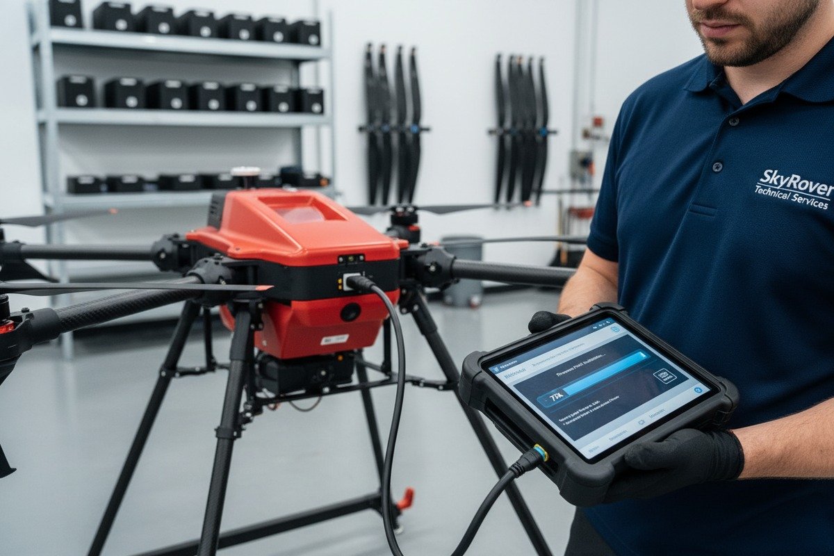 Support services and firmware patches included in firefighting drone software update fees (ID#3)