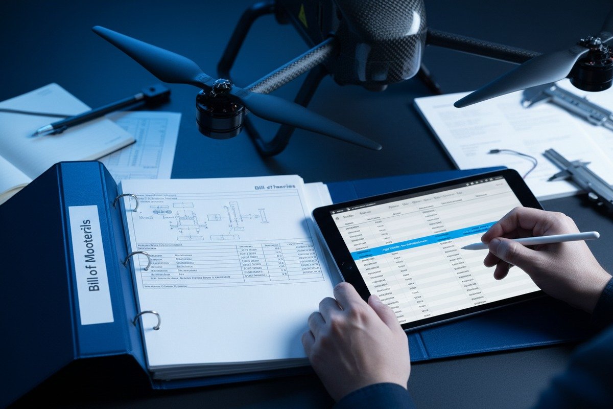 Documentation and Bill of Materials for verifying NDAA compliance of Chinese firefighting drones (ID#2)