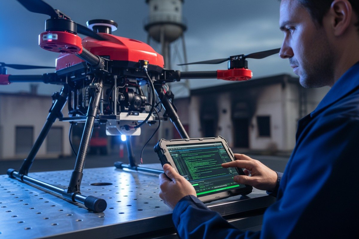 Drone software and data transmission meeting US cybersecurity standards and FIPS encryption requirements (ID#4)