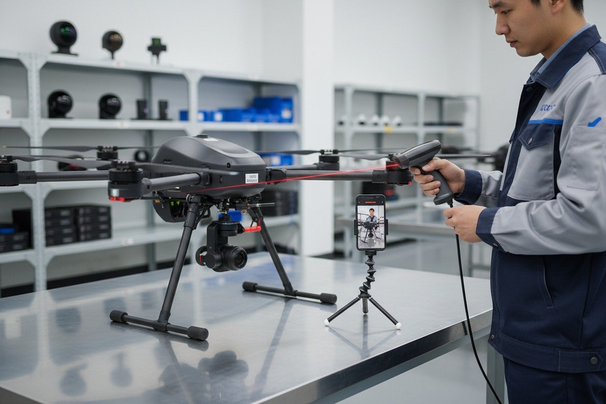 Verifying agricultural drone orders with pre-shipment inspections and photo documentation at the factory (ID#2)