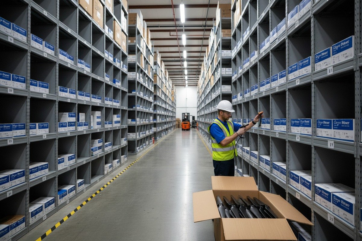 Beschikbaarheid en levertijden van reserveonderdelen voor drones beoordelen voor inventaris in de VS (ID#3)