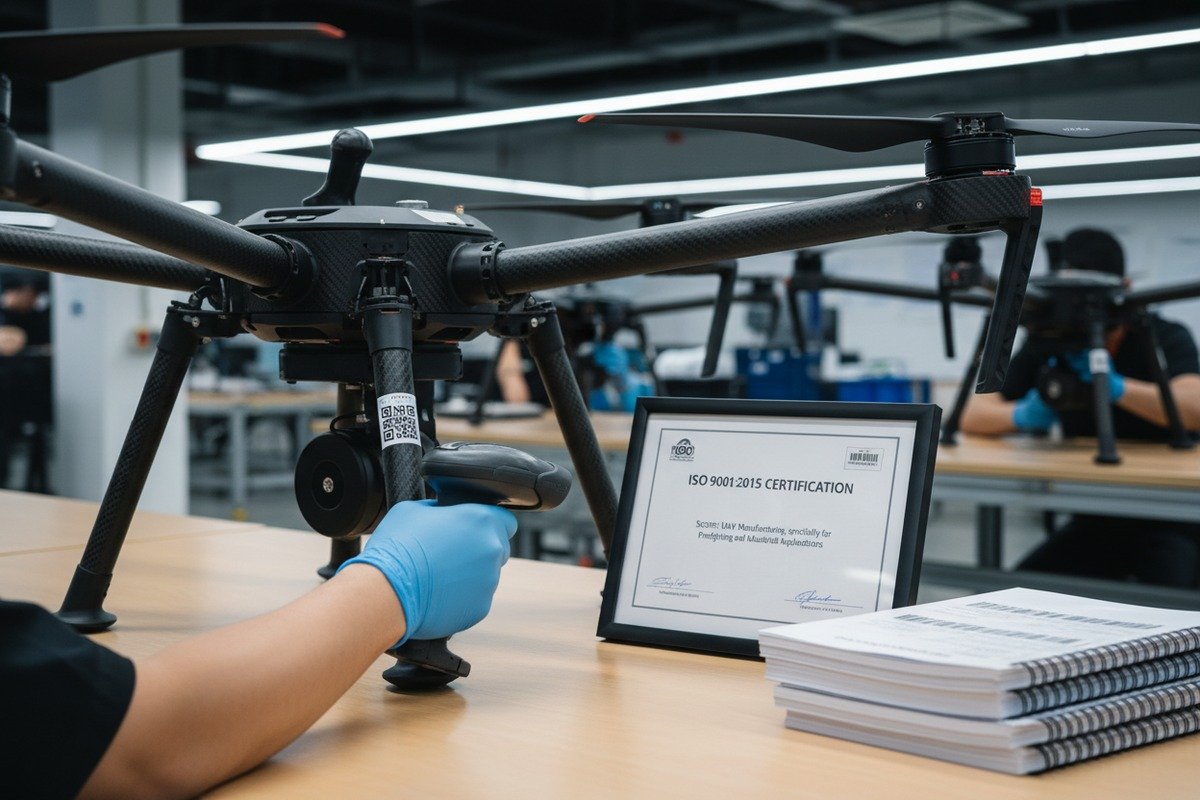 Evaluating supplier quality management systems and ISO 9001 certification for firefighting drone reliability (ID#2)