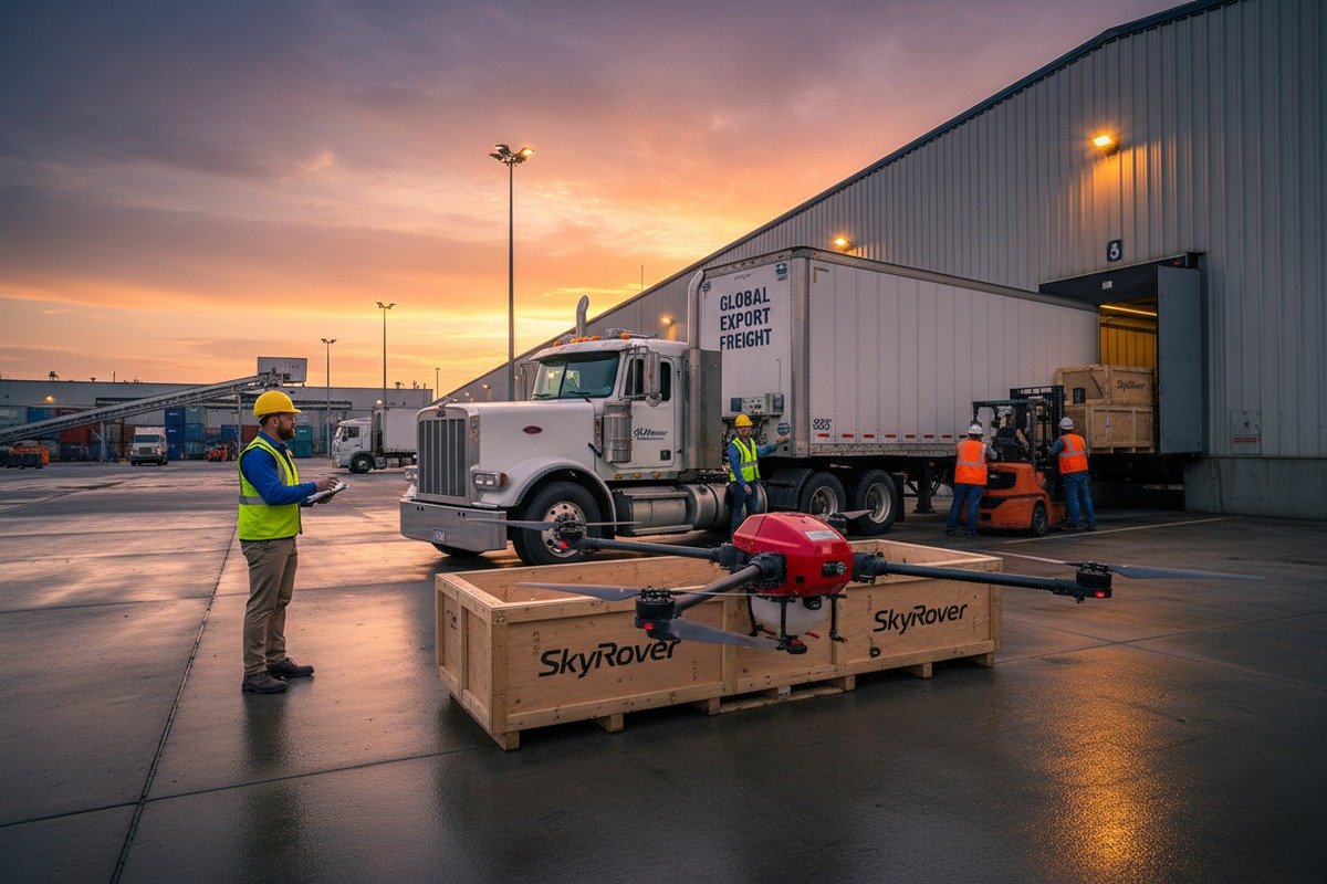 Managing shipping risks and lithium battery handling for firefighting drones under FOB terms (ID#4)