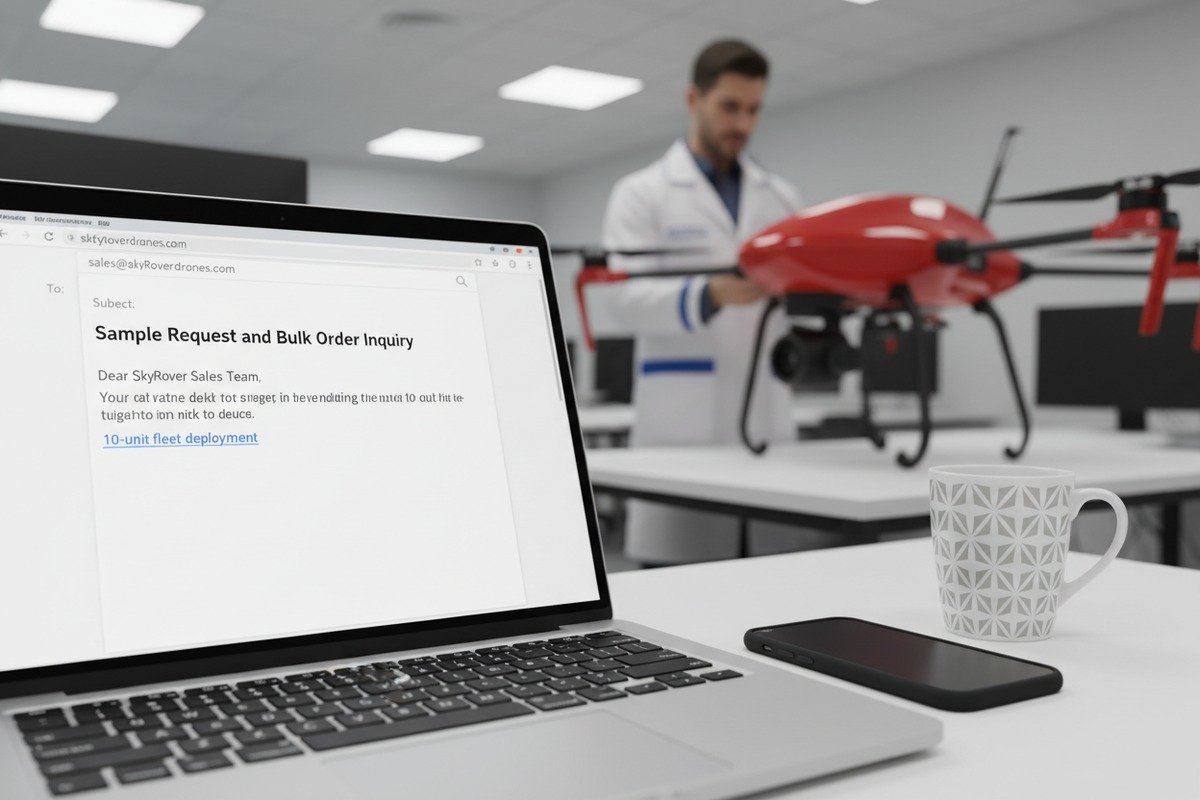Structuring initial inquiries to secure sample fee credits for bulk firefighting drone orders (ID#2)