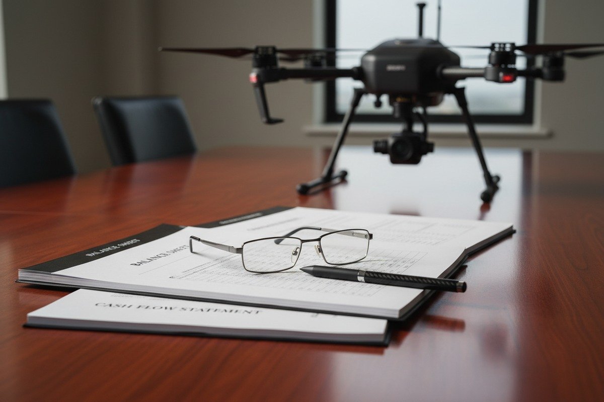 Verifying Manufacturer Financial Stability Verifying drone manufacturer stability through audited financial statements, balance sheets, and cash flow reports (ID#2)