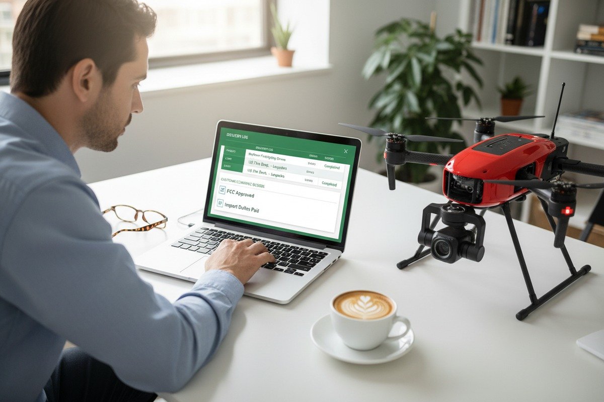 Logistics partner using pre-clearance filing to minimize customs delays for firefighting drone orders (ID#5)