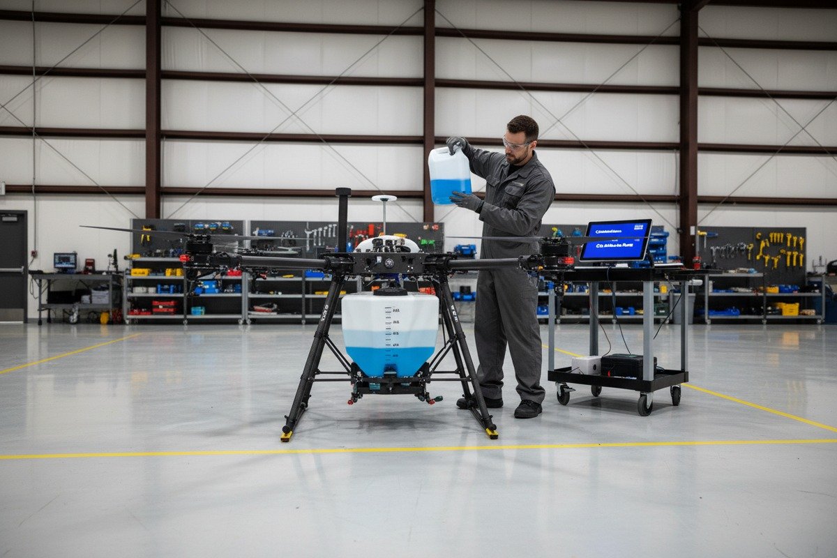 Drone software settings menu for switching between metric and US customary units easily (ID#4)