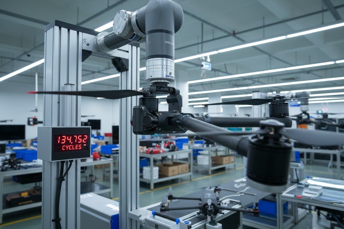 Verifying accuracy of drone fatigue test results through third-party labs and video documentation (ID#4)